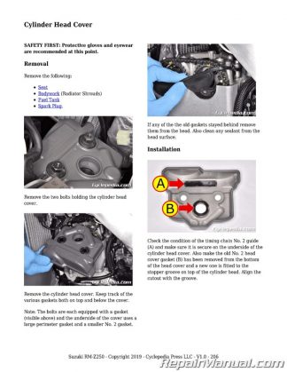 Suzuki rmz 250 manual