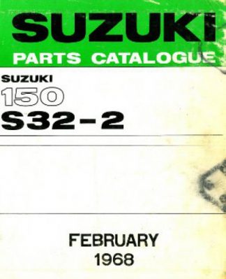 1968 Suzuki 150 S32-2 Parts List Factory Parts Manual