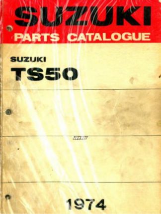 Used Official 1974 Suzuki TS50 Gaucho Factory Parts Manual