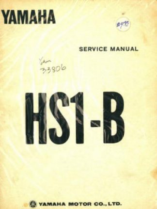 Official 1971 Yamaha HS1B Factory Service Manual