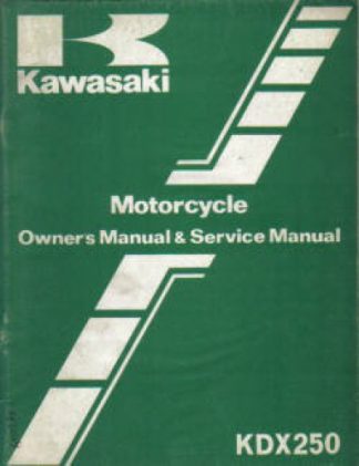 Used Kawasaki KDX250-B4 1984 Factory Owners Service Manual