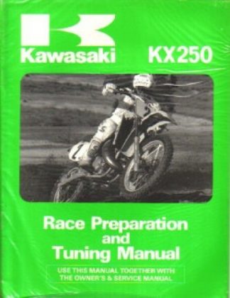 Used Official 1974 Kawasaki KX250 Motorcycle Assembly Preparation Manual