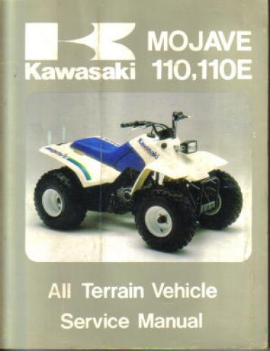 Kawasaki KLF110 Mojave Manual 1987 ATV