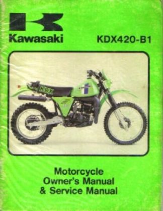 Used 1981 Kawasaki KDX420-B1Factory Service Manual