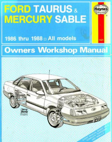 1988 Ford taurus owners manual #5