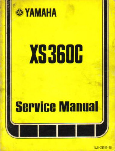 Used 1976 Yamaha XS360C Motorcycle Owners Service Manual