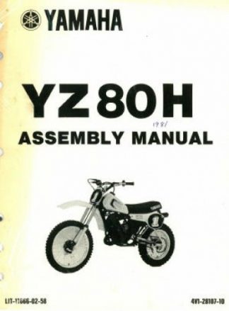 1981 Yamaha YZ80H Assembly Manual