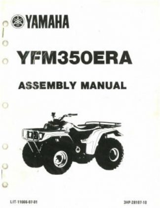 Used 1990 Yamaha YF350ERA Assembly Manual