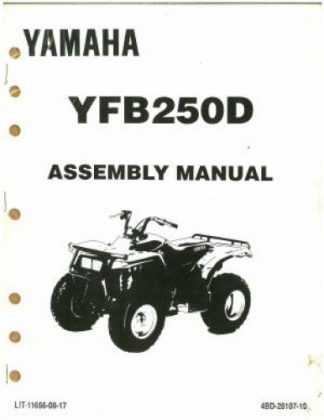 Used 1992 Yamaha YFB250D Assembly Manual