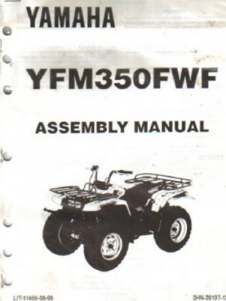 Used Official 1994 Yamaha YFM350FWF Big Bear Assembly Manual