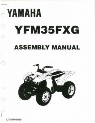 Used 1995 Yamaha YFM35FXG Assembly Manual