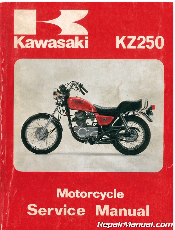 Used 1980-1981 Kawasaki KZ250 Motorcycle Repair Manual