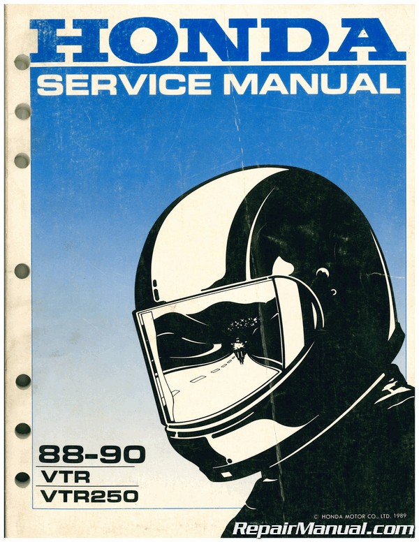Used 19 1990 Honda Vtr250 Interceptor Service Manual Ebay