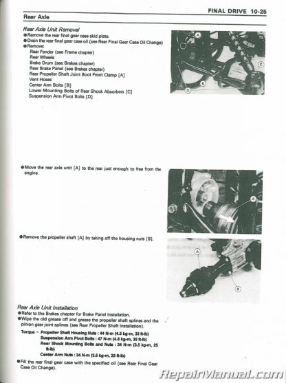 Used 1993-1999 Kawasaki Bayou 400 KLF400 Service Manual