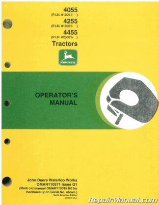 Used John Deere 7210 7410 7510 Tractors Operators Manual G1