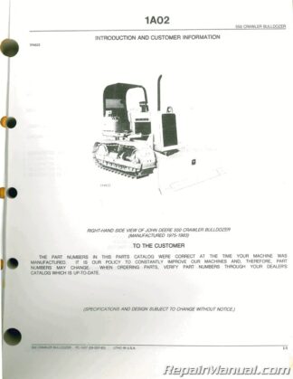 john deere 550 dozer service manual pdf