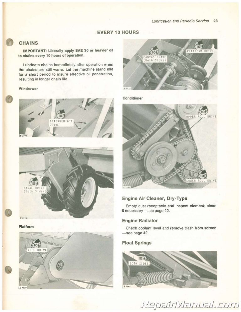 John Deere Self Propelled Windrower Operators Manual