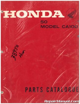Used Vintage OEM Honda CA100 Motorcycle Parts Manual Original