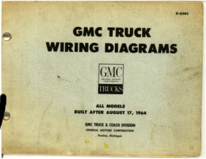 GMC Truck Wiring Diagrams all after 8 1964