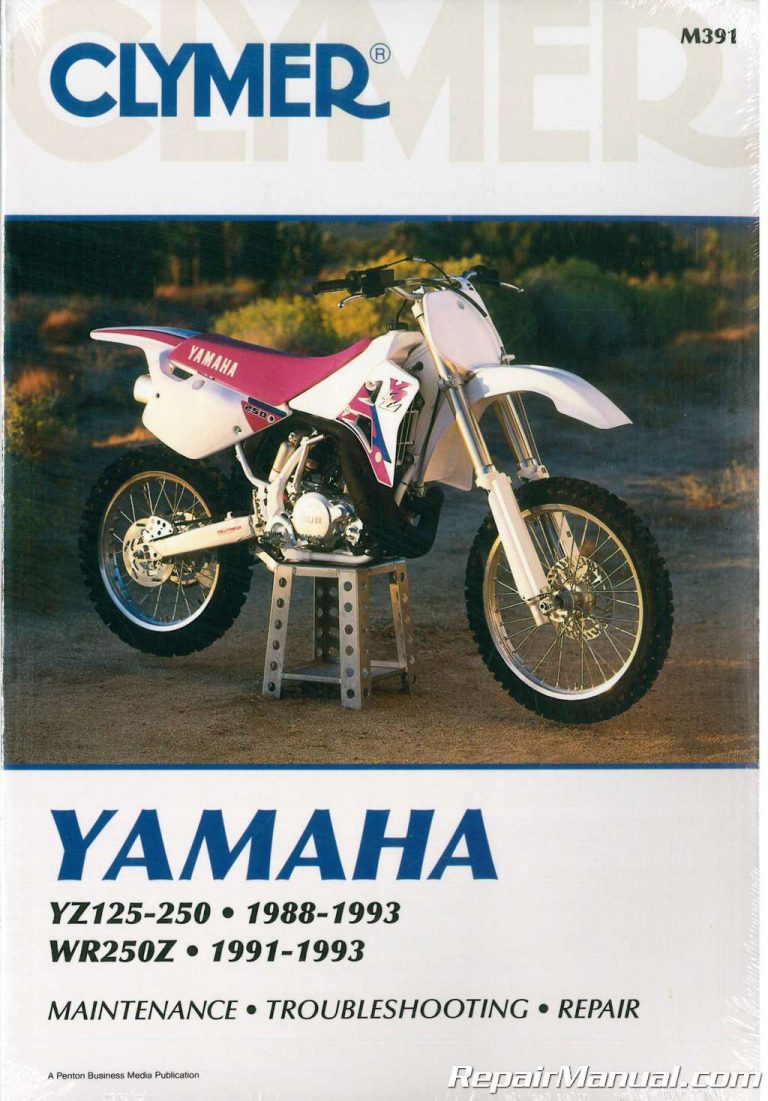 YZ125 YZ250 1988-1993 WR250Z 1991-1993 Clymer Yamaha Motorcycle Repair