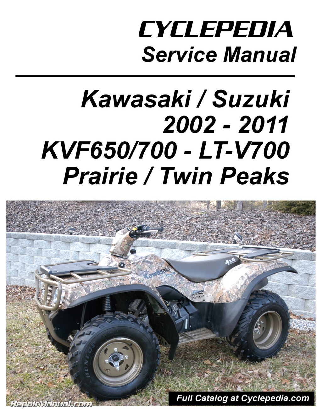 boksning føderation håber Kawasaki KVF650 Brute Force / KVF650 KVF700 Prairie Suzuki TwinPeaks 700  ATV Printed Service Manual