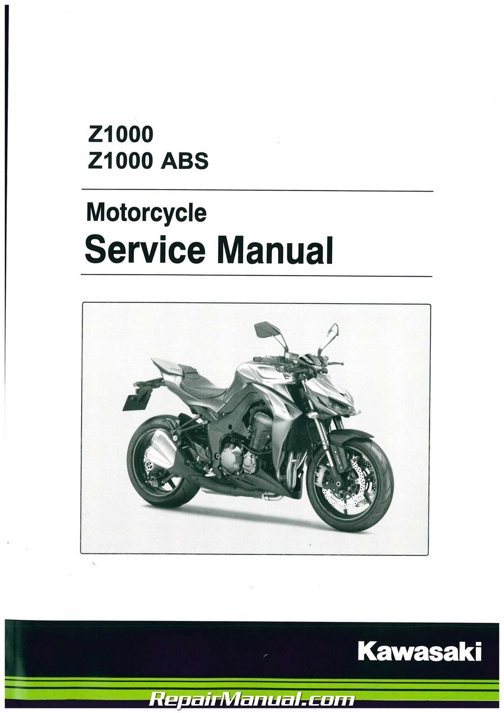 2014 2016 Kawasaki Z1000 ZR1000 / ABS Motorcycle Manual