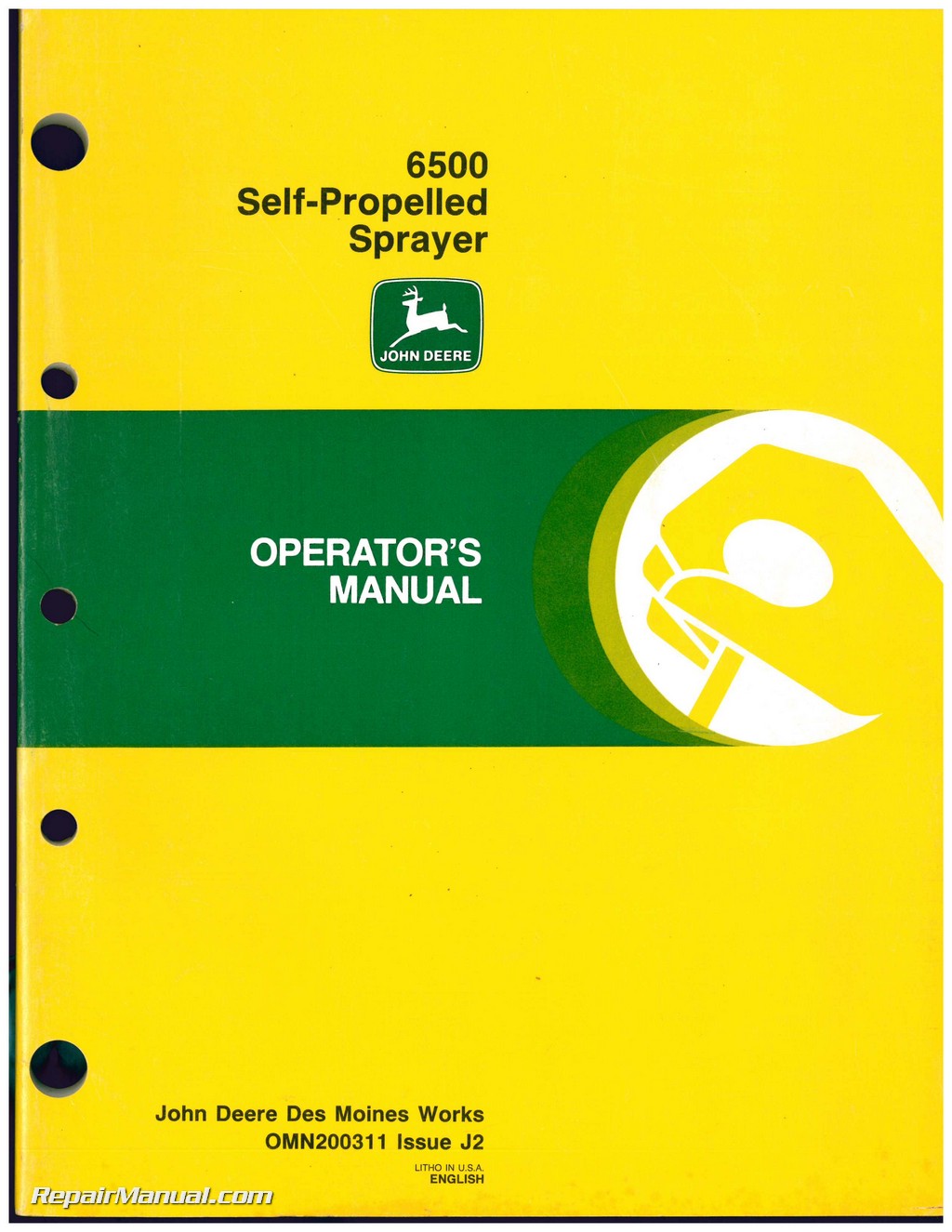 John Deere 6500 Self-Propelled Sprayer Operators Manual