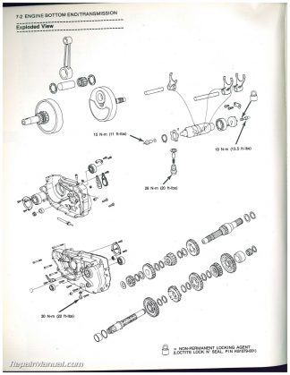 1982 Kawasaki KLT250-A1 3 Wheel ATC Printed Service Manual