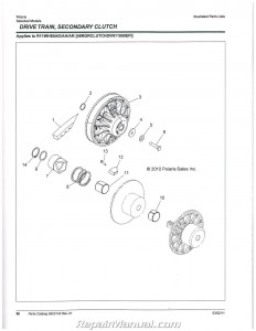 2011 Polaris Ranger 500 Crew Side by Side Parts Manual