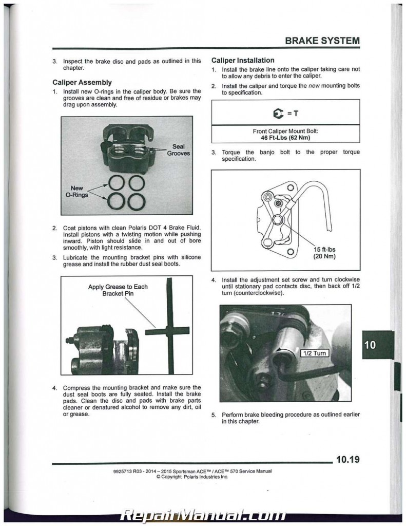 20142015 Polaris Sportsman Ace 570 ATV Service Manual