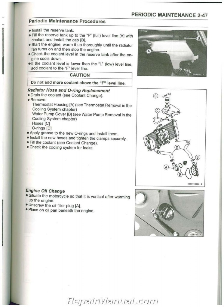 2009-2011 Kawasaki EX650C Ninja 650R Service Manual