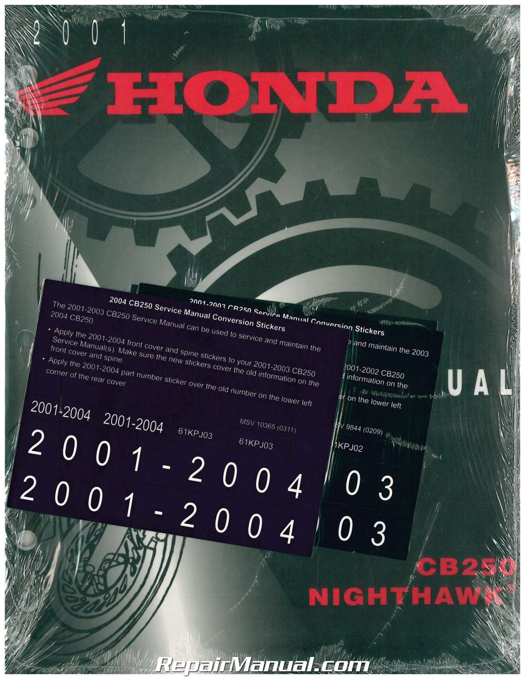 2001-2008 Honda CB250 Nighthawk Motorcycle Service Manual