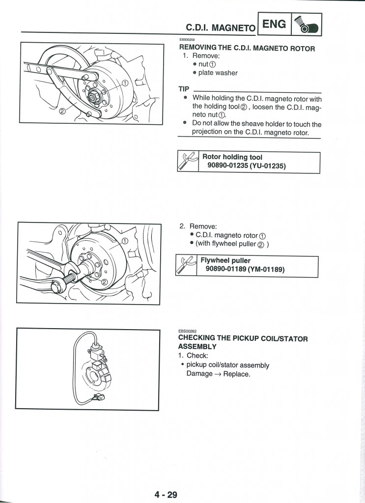 2011-2013 Yamaha YFM90 Raptor Service Manual