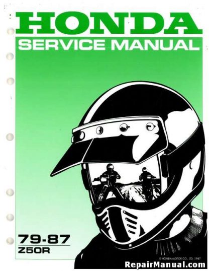 Official 1979-1987 Honda Z50R Factory Service Manual