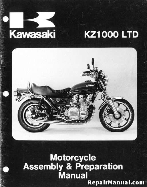 Stræbe Medicinsk indsprøjte 1980 Kawasaki KZ1000 B4 LTD Motorcycle Assembly Preparation Manual