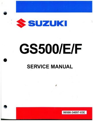 Official 1989-2009 Suzuki GS500 Factory Service Manual