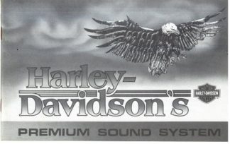 Official 1989 Harley Davidson Premium Sound System Owners Manual