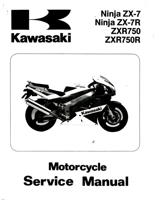 Give Skifte tøj Profeti Used 1991-1992 Kawasaki ZX750 Service Manual