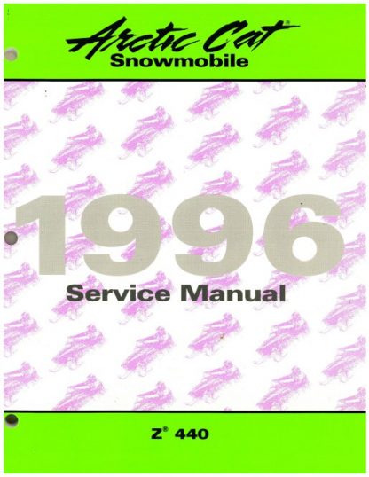 Official 1996 Arctic Cat Z440 Snowmobile Factory Service Manual