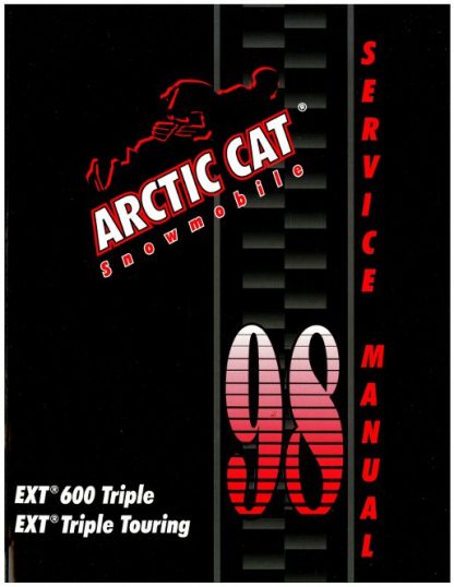 Official 1998 Arctic Cat EXT 600 Snowmobile Factory Service Manual