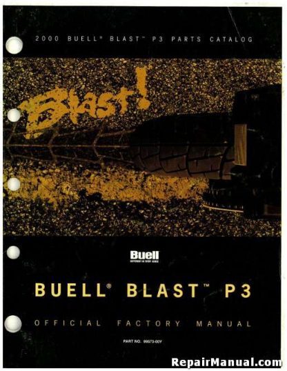 Official 2000 Buell P3 Blast Parts Manual