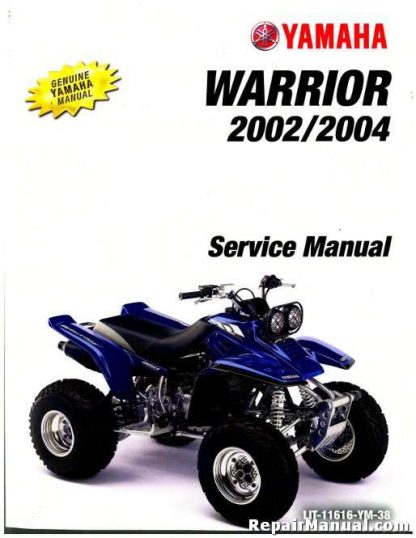 Official 2002-2004 Yamaha YFM350X Warrior Factory Service Manual