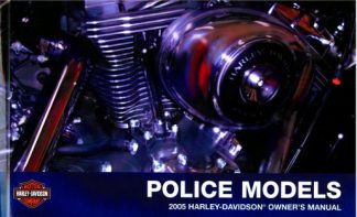 Official 2005 Harley Davidson Police Owners Manual