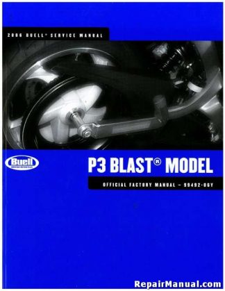 Official 2006 Buell P3 Blast Factory Service Manual