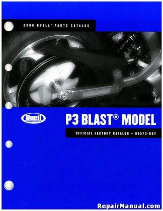 Official 2006 Buell P3 Blast Parts Manual