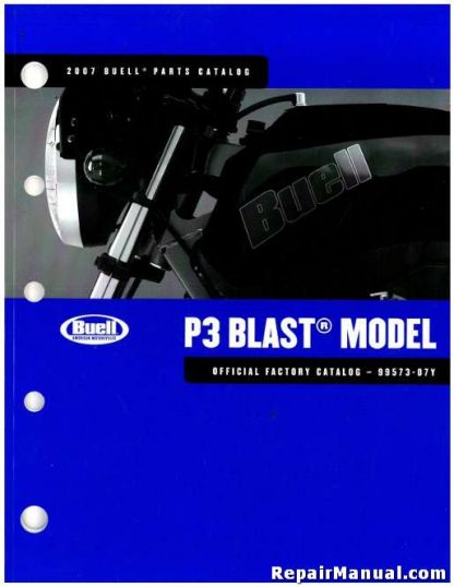 Official 2007 Buell P3 Blast Parts Manual