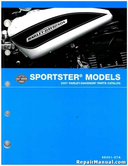 Official 2007 Harley Davidson XL Sportster Parts Manual