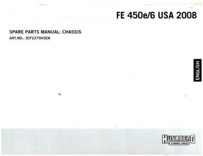 Official 2008 Husaberg FE450E/6 Chassis Parts Manual