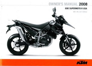 Official 2008 KTM 690 Supermoto Owners Manual