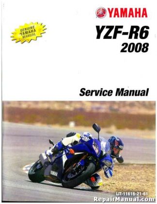 Official 2008 Yamaha YZFR600XY R6 Repair Manual